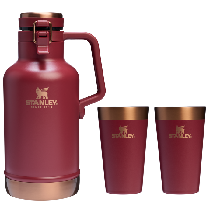 The Stanley Stay Chill Growler Set In Gilded Pomegranate Red