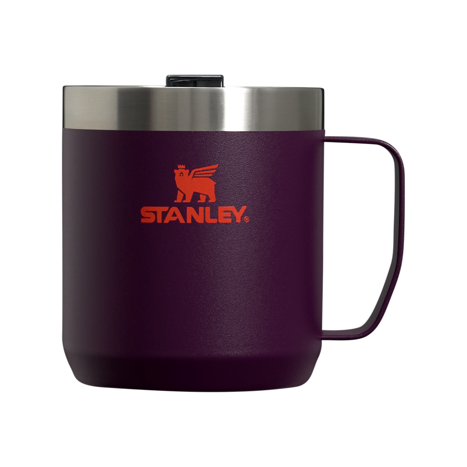 The Stanley Stay-Hot Camp Insulated Mug 12OZ In Plum Purple