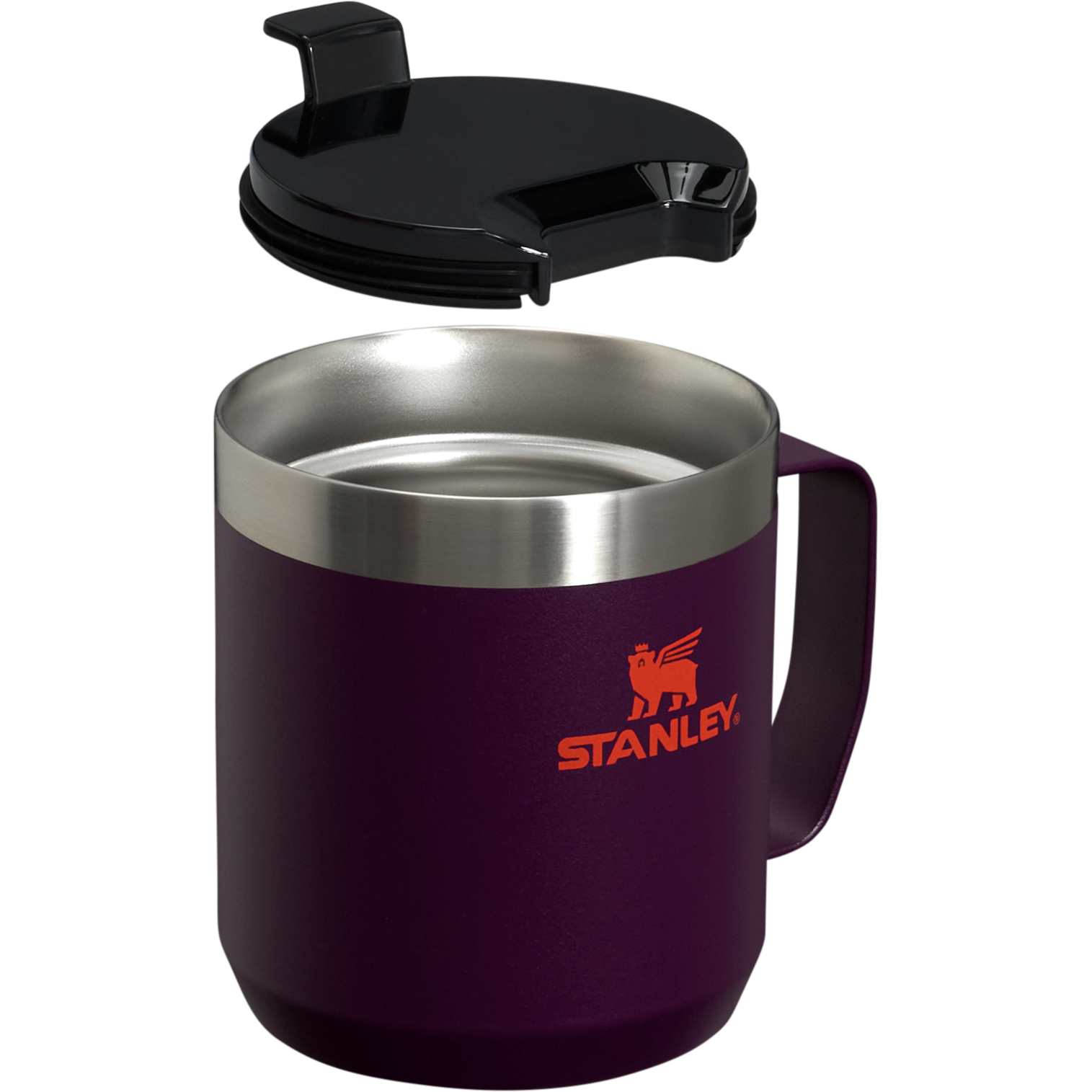 The Stanley Stay-Hot Camp Insulated Mug 12OZ In Plum Purple