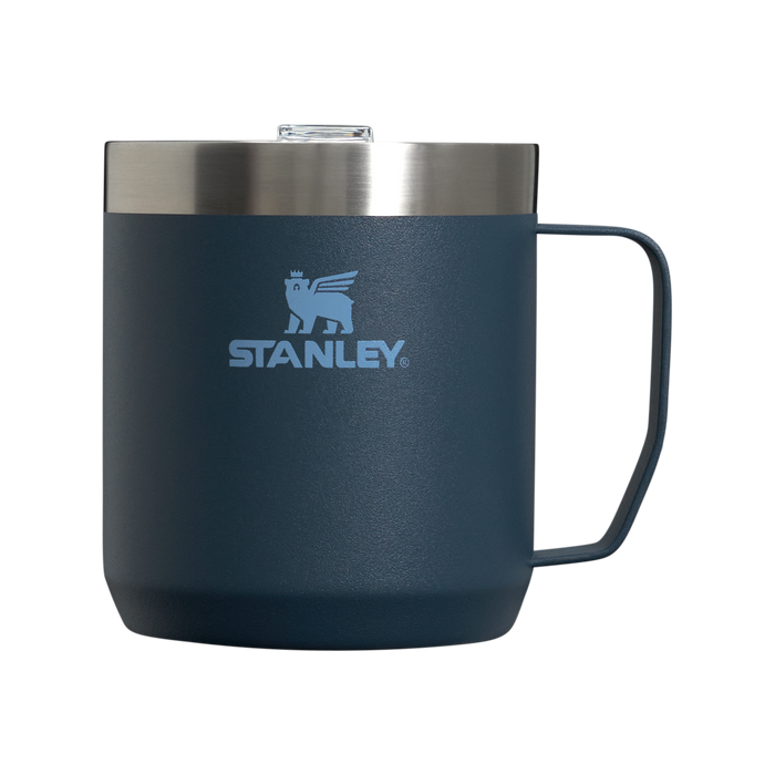 The Stanley Stay-Hot Camp Insulated Mug 12OZ In Navy Blue