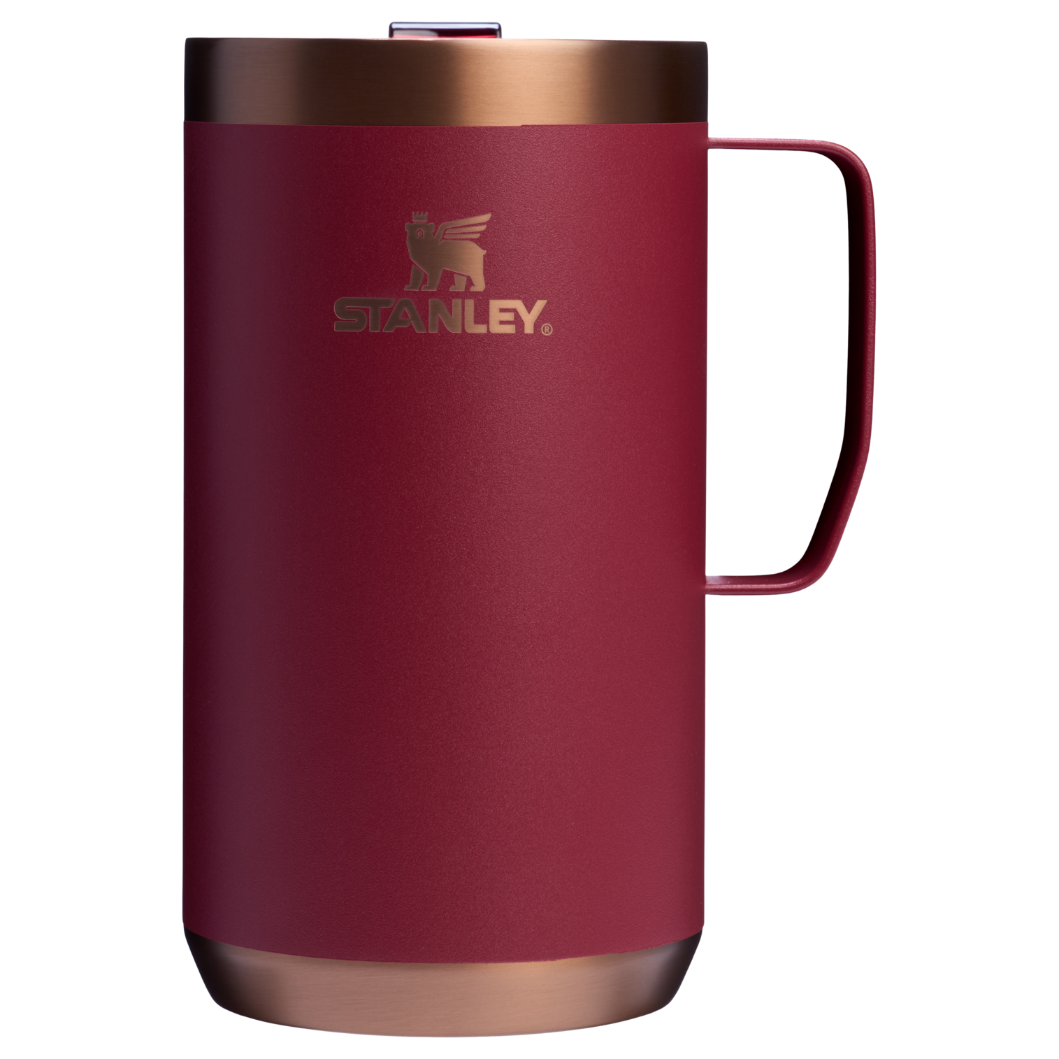 The Stay-Hot Camp Mug 24OZ In Gilded Pomegranate Red