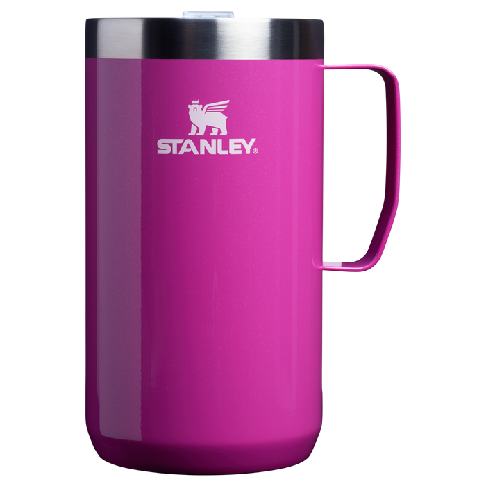 The Insulated Stanley Stay-Hot Camp Mug 24OZ in Punch Shimmer Pink