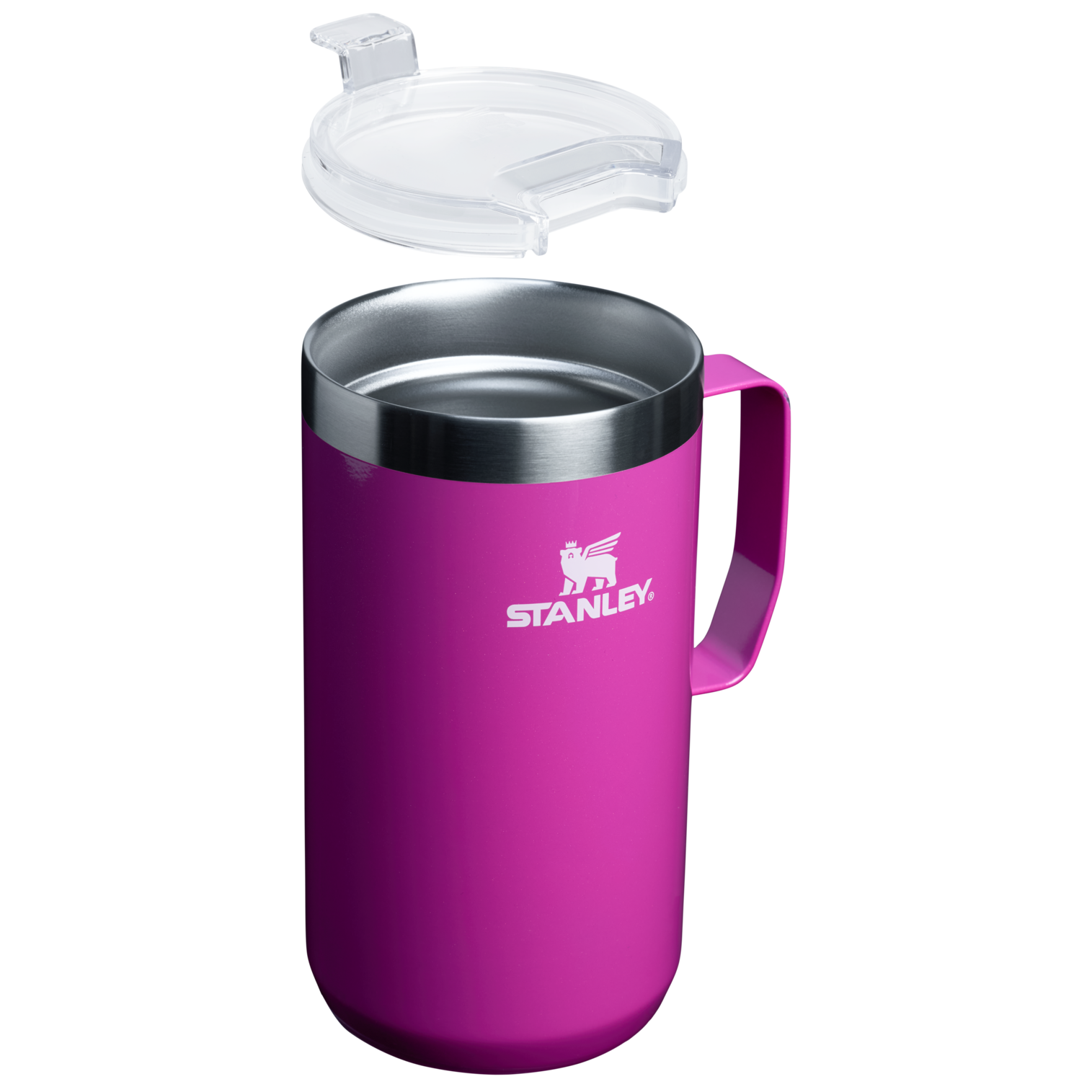 The Insulated Stanley Stay-Hot Camp Mug 24OZ in Punch Shimmer Pink