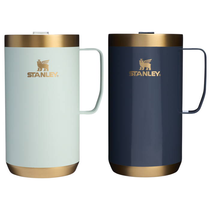 The Stanley Stay-Hot Camp Mug Set In Gilded Celadon and Twilight Gloss