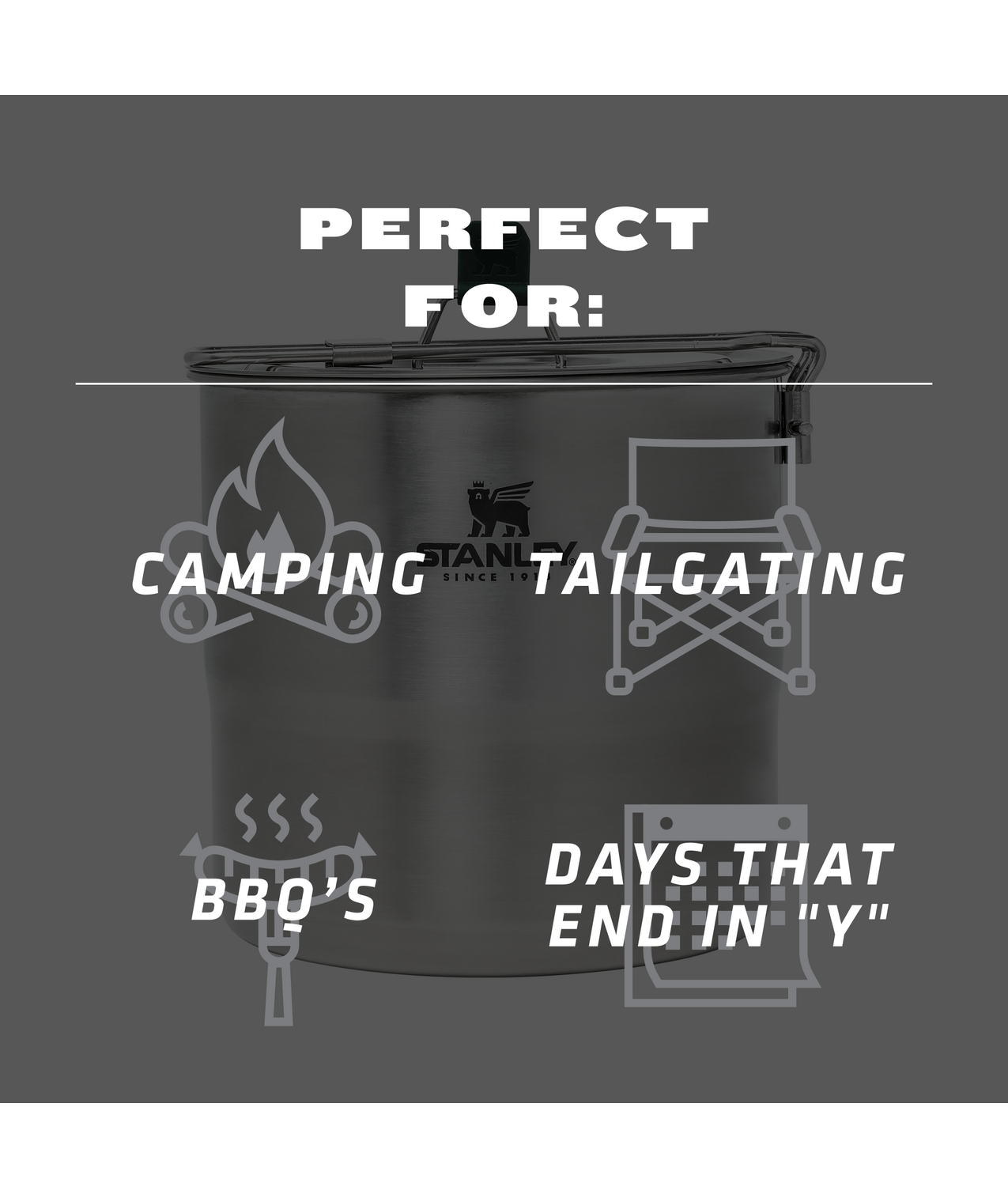 Adventure Cook Set For Four, 2.6 QT Camping Cookware