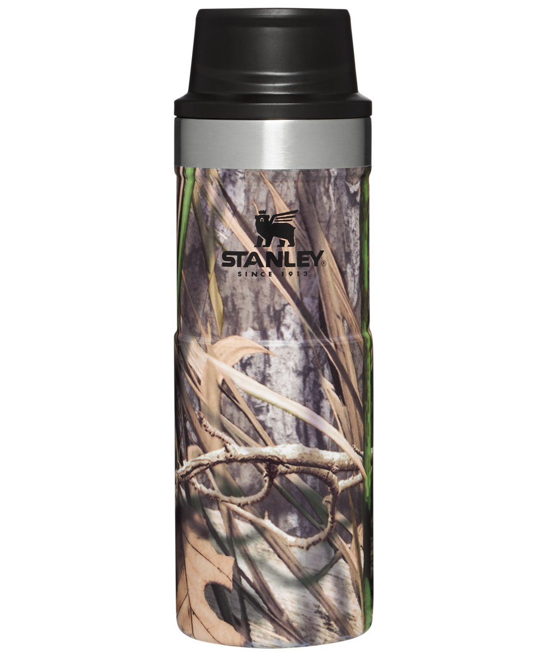 Stanley The Trigger-Action Travel Mug 470 ml, Country DNA Mossy Oak Thermos